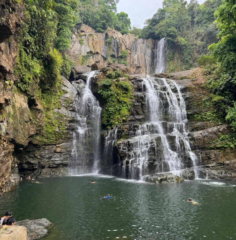 The Nauyaca Waterfall Tour is a long-time favorite of guests in Costa Rica. You'll ride horseback to the base of the stunning waterfall where you can swim in the refreshing pools and enjoy a traditional lunch.