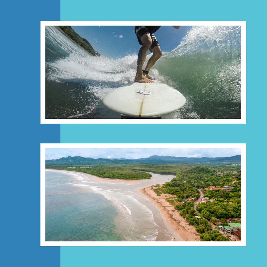 Hang Ten in the world class surfing destination of Playa Dominical! Our expert instructors will have you standing up and riding a wave in no time at all. Surfing lessons are the perfect group activity for the entire family.